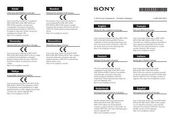 Sony BDP-S7200 - BDP-S7200 Volantino Slovacco