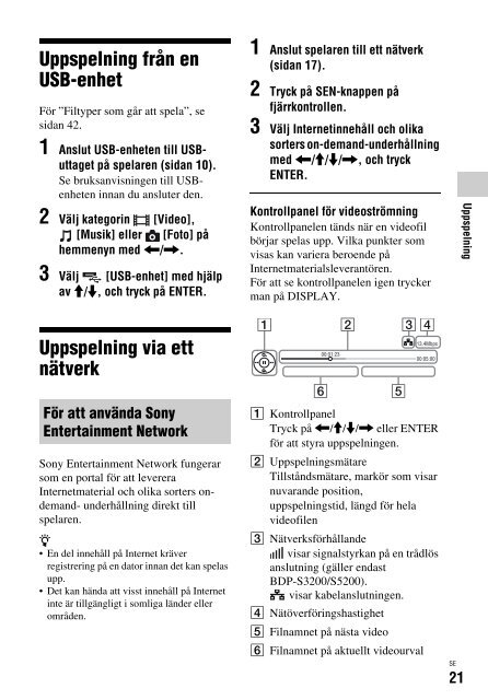 Sony BDP-S3200 - BDP-S3200 Istruzioni per l'uso Finlandese