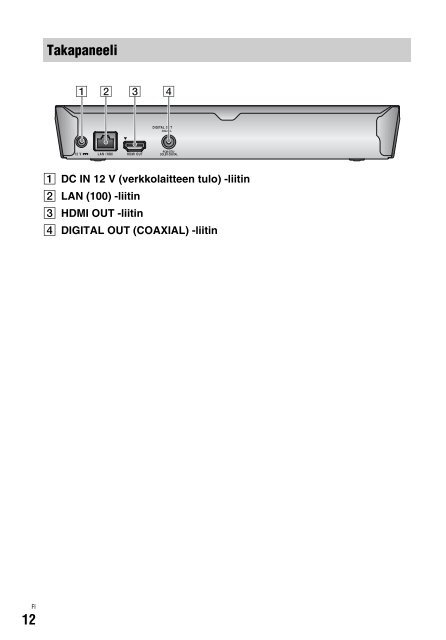 Sony BDP-S3200 - BDP-S3200 Istruzioni per l'uso Finlandese