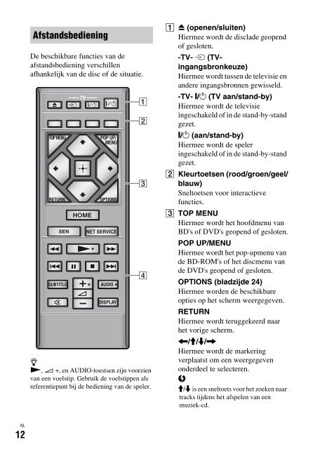 Sony BDP-S3200 - BDP-S3200 Istruzioni per l'uso Olandese