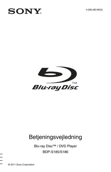 Sony BDP-S185 - BDP-S185 Istruzioni per l'uso Danese