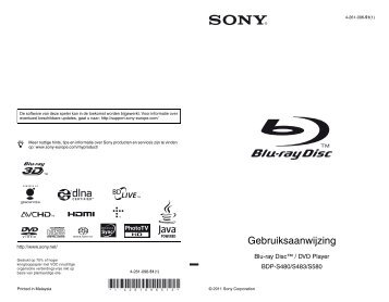 Sony BDP-S480 - BDP-S480 Istruzioni per l'uso Olandese