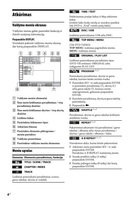 Sony DVP-SR760H - DVP-SR760H Guida di riferimento Lettone