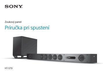 Sony HT-ST9 - HT-ST9 Guida di configurazione rapid Slovacco