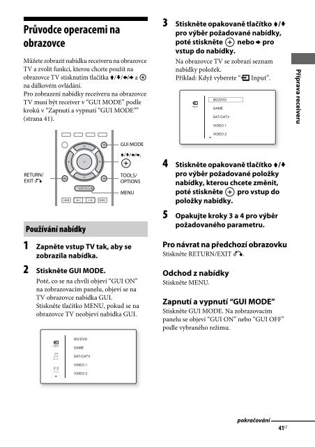 Sony STR-DH820 - STR-DH820 Istruzioni per l'uso Ceco