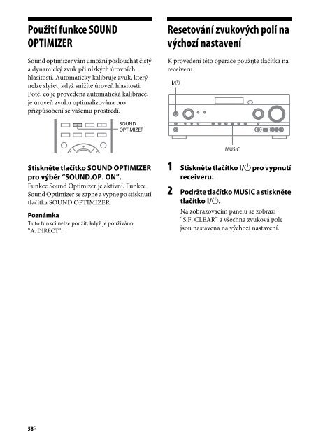 Sony STR-DH820 - STR-DH820 Istruzioni per l'uso Ceco