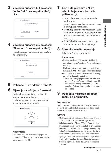 Sony STR-DN1020 - STR-DN1020 Istruzioni per l'uso Croato