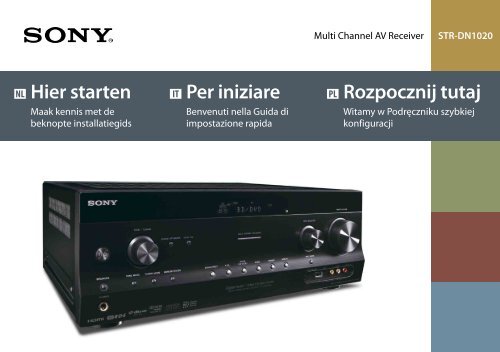 Sony STR-DN1020 - STR-DN1020 Guida di configurazione rapid Polacco