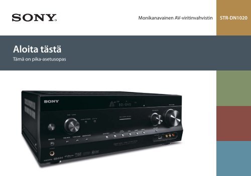 Sony STR-DN1020 - STR-DN1020 Guida di configurazione rapid Finlandese