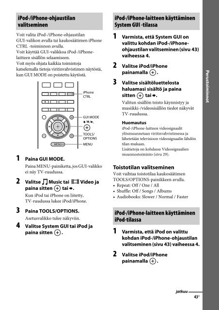 Sony STR-DH730 - STR-DH730 Istruzioni per l'uso Finlandese