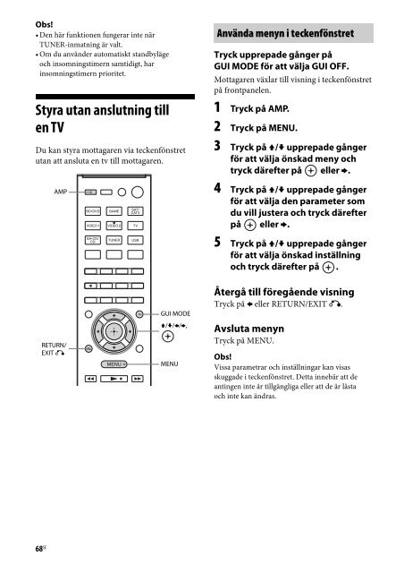 Sony STR-DH730 - STR-DH730 Istruzioni per l'uso Finlandese