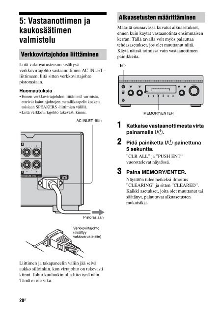 Sony STR-DA1500ES - STR-DA1500ES Istruzioni per l'uso Danese