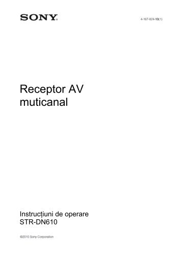 Sony STR-DN610 - STR-DN610 Istruzioni per l'uso Rumeno