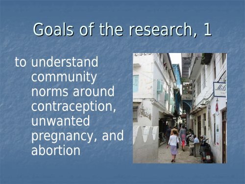 Contraception and the consequences of unwanted pregnancy ...