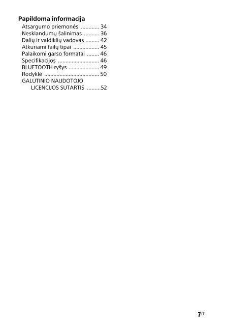 Sony HT-XT3 - HT-XT3 Istruzioni per l'uso Lituano