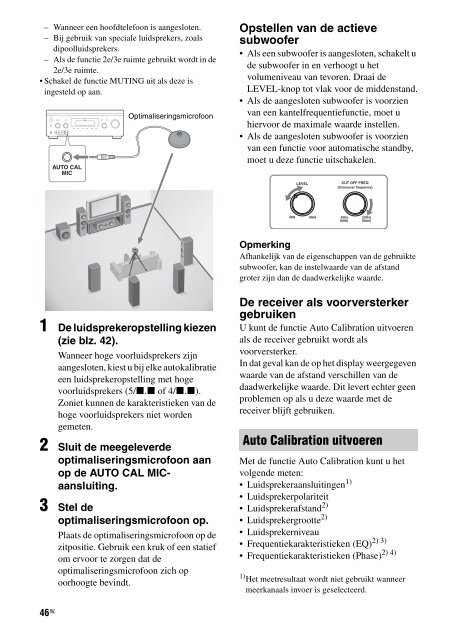 Sony STR-DA3600ES - STR-DA3600ES Istruzioni per l'uso Olandese