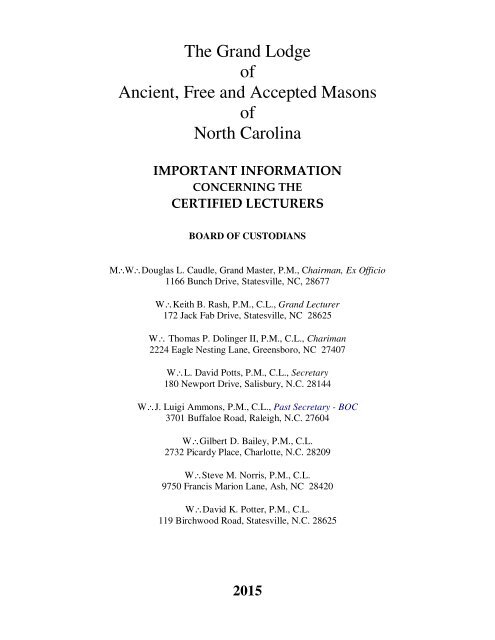 Past Grand Masters - South Carolina Grand Lodge Ancient Free Masons - Grand  Lodge of Ancient Free Masons of South Carolina