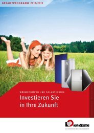 gesamtprogramm 2012/2013 - Alpha-InnoTec Schweiz AG