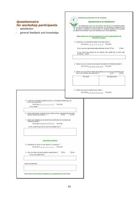 Questionnaire for workshop participants - EU Ecolabel Marketing for ...