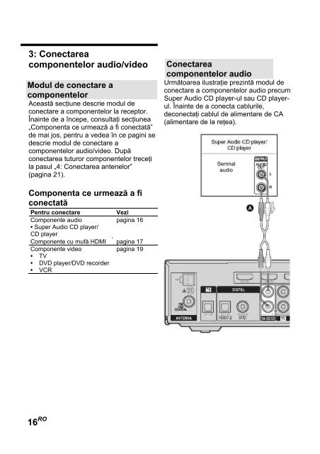 Sony HT-SF1300 - HT-SF1300 Istruzioni per l'uso Rumeno