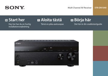 Sony STR-DN1040 - STR-DN1040 Guida di configurazione rapid Danese