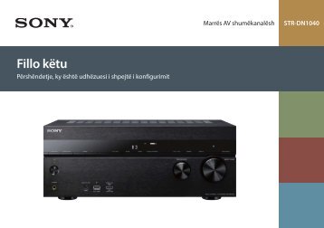 Sony STR-DN1040 - STR-DN1040 Guida di configurazione rapid Albanese