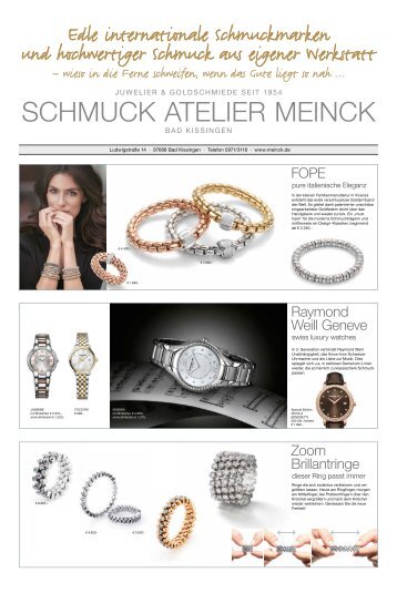 Schmuck Atelier Meinck  Weihnacht 2015 – wieso in die Ferne schweifen, wenn das Gute liegt so nah ...