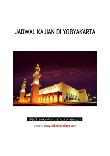 Jadwal Kajian Yogyakarta