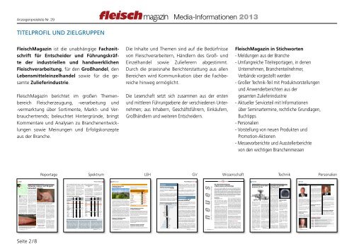 Mediadaten - beim SN-Fachpresse Verlag