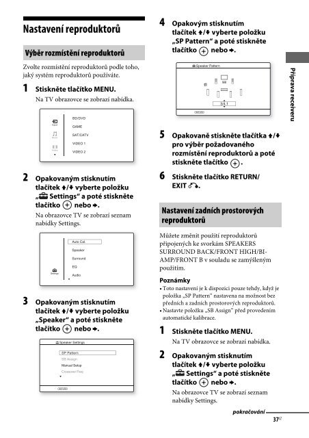 Sony STR-DN1030 - STR-DN1030 Istruzioni per l'uso Ceco