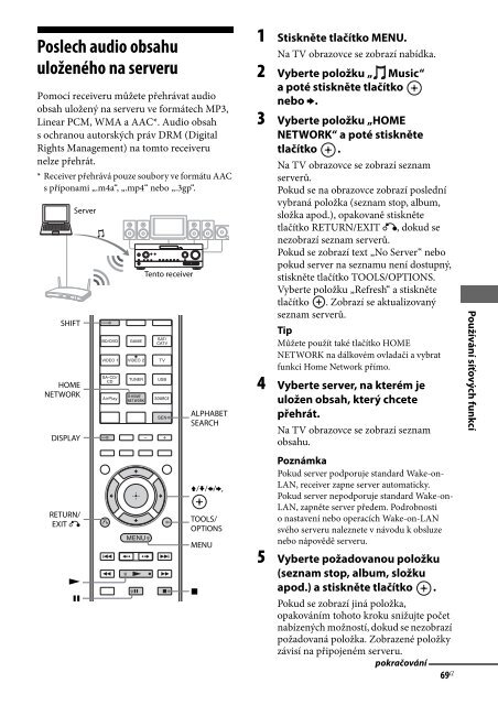 Sony STR-DN1030 - STR-DN1030 Istruzioni per l'uso Ceco