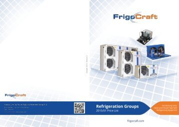 Frigocraft CDU English Price List (October 2015)