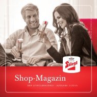 Stiegl-Shop Magazin 