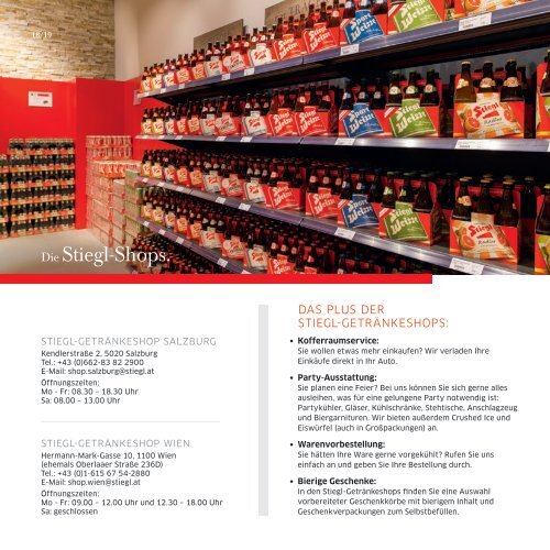 Stiegl-Shop Magazin 