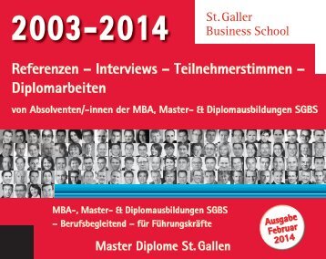 Referenzen – Interviews – Teilnehmerstimmen – Diplomarbeiten