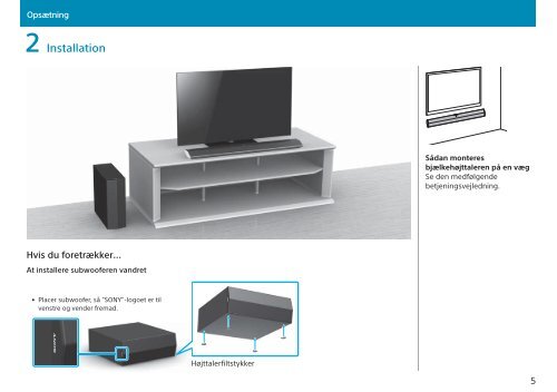 Sony HT-CT370 - HT-CT370 Guida di configurazione rapid Danese