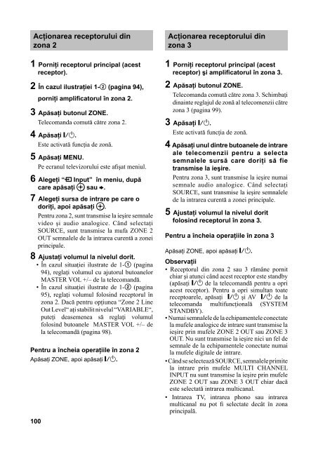 Sony STR-DA5600ES - STR-DA5600ES Istruzioni per l'uso Rumeno