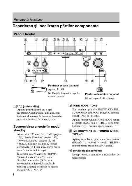 Sony STR-DA5600ES - STR-DA5600ES Istruzioni per l'uso Rumeno