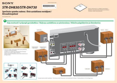 Sony STR-DH830 - STR-DH830 Guida di configurazione rapid Lituano