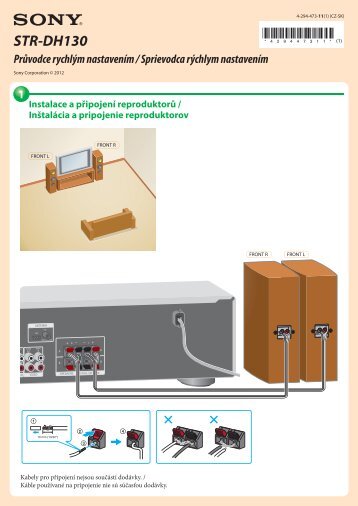 Sony STR-DH130 - STR-DH130 Guida di configurazione rapid Ceco