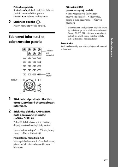 Sony STR-DH130 - STR-DH130 Istruzioni per l'uso Slovacco