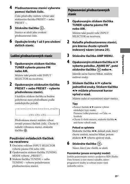 Sony STR-DH130 - STR-DH130 Istruzioni per l'uso Slovacco