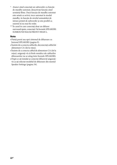 Sony STR-DG720 - STR-DG720 Istruzioni per l'uso Rumeno