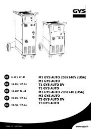 M1 - T1 & T3 GYS AUTO