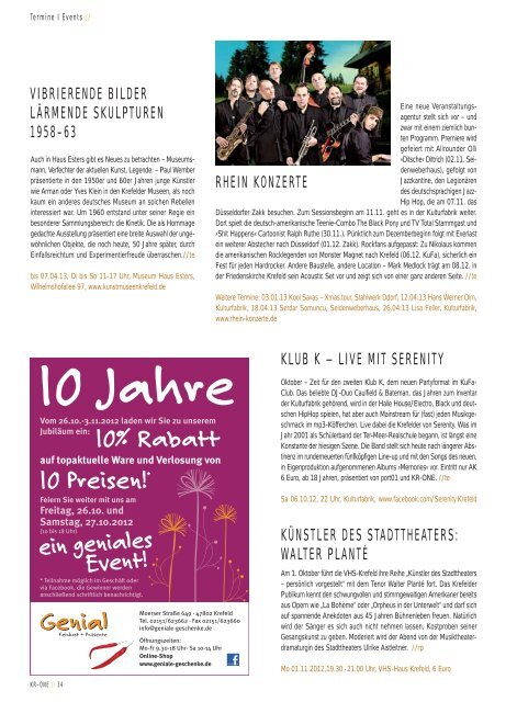 Infos unter: www.swk.de - KR-ONE