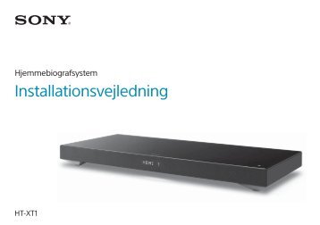 Sony HT-XT1 - HT-XT1 Guida di configurazione rapid Danese