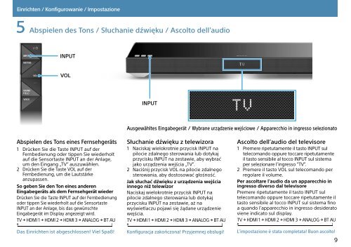 Sony HT-XT1 - HT-XT1 Istruzioni per l'uso Polacco