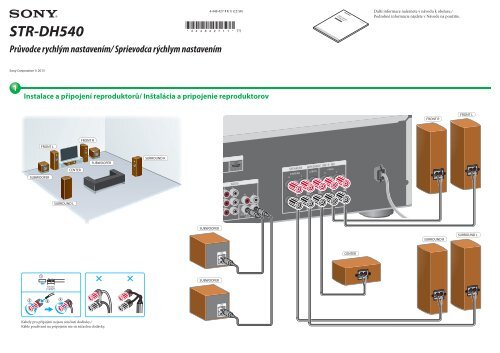 Sony STR-DH540 - STR-DH540 Guida di configurazione rapid Slovacco