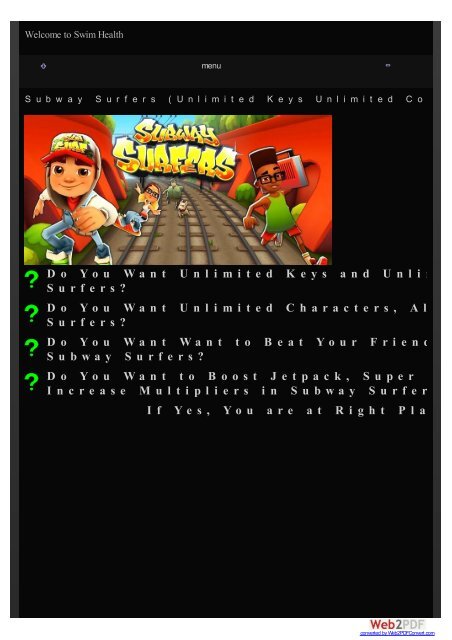 Subway Surfers Find Free Apps Online Find Free Apps Online