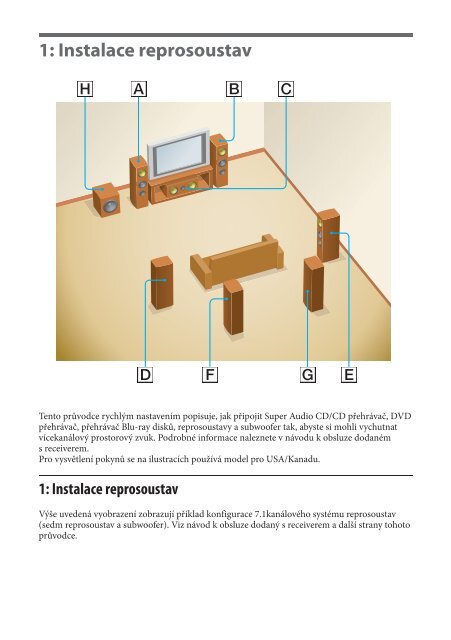 Sony STR-DA5400ES - STR-DA5400ES Istruzioni per l'uso Ceco